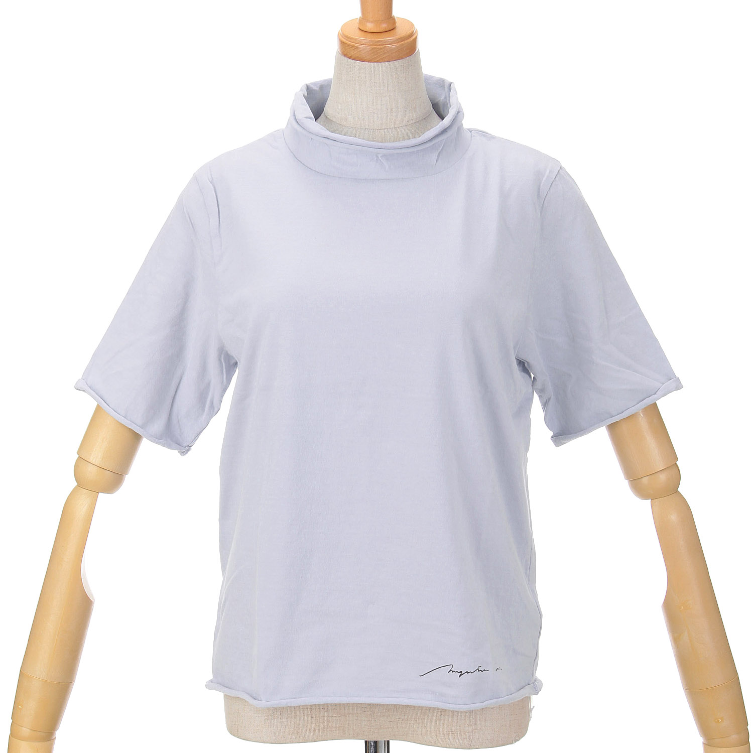 マゼンタ綿天竺2段ロール半袖 - 画像15