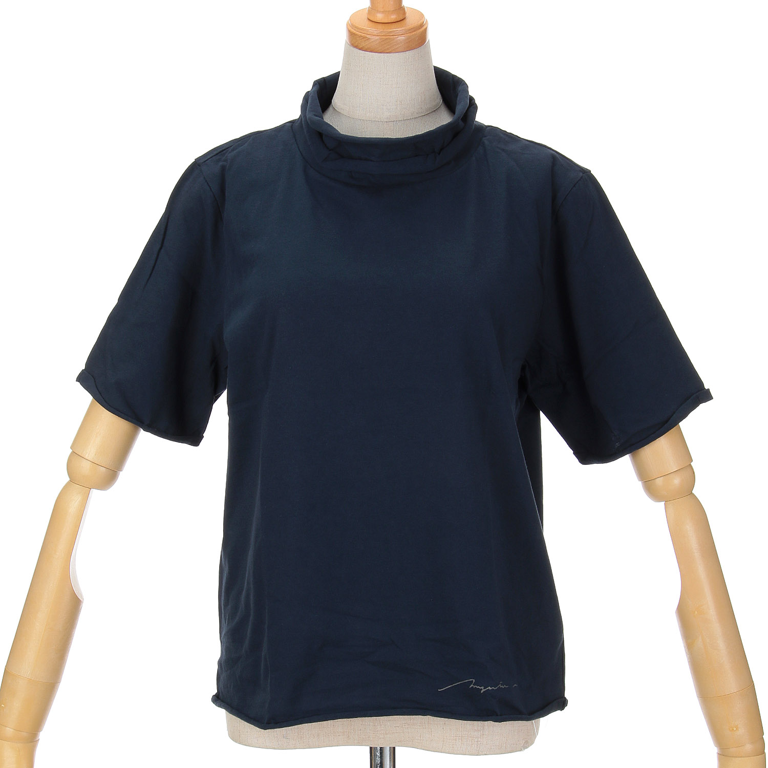 マゼンタ綿天竺2段ロール半袖 - 画像16