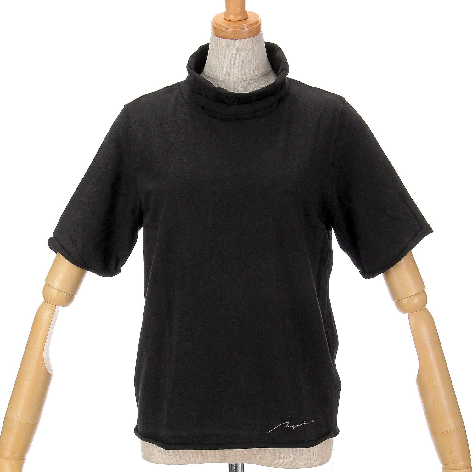 マゼンタ綿天竺2段ロール半袖 - 画像8