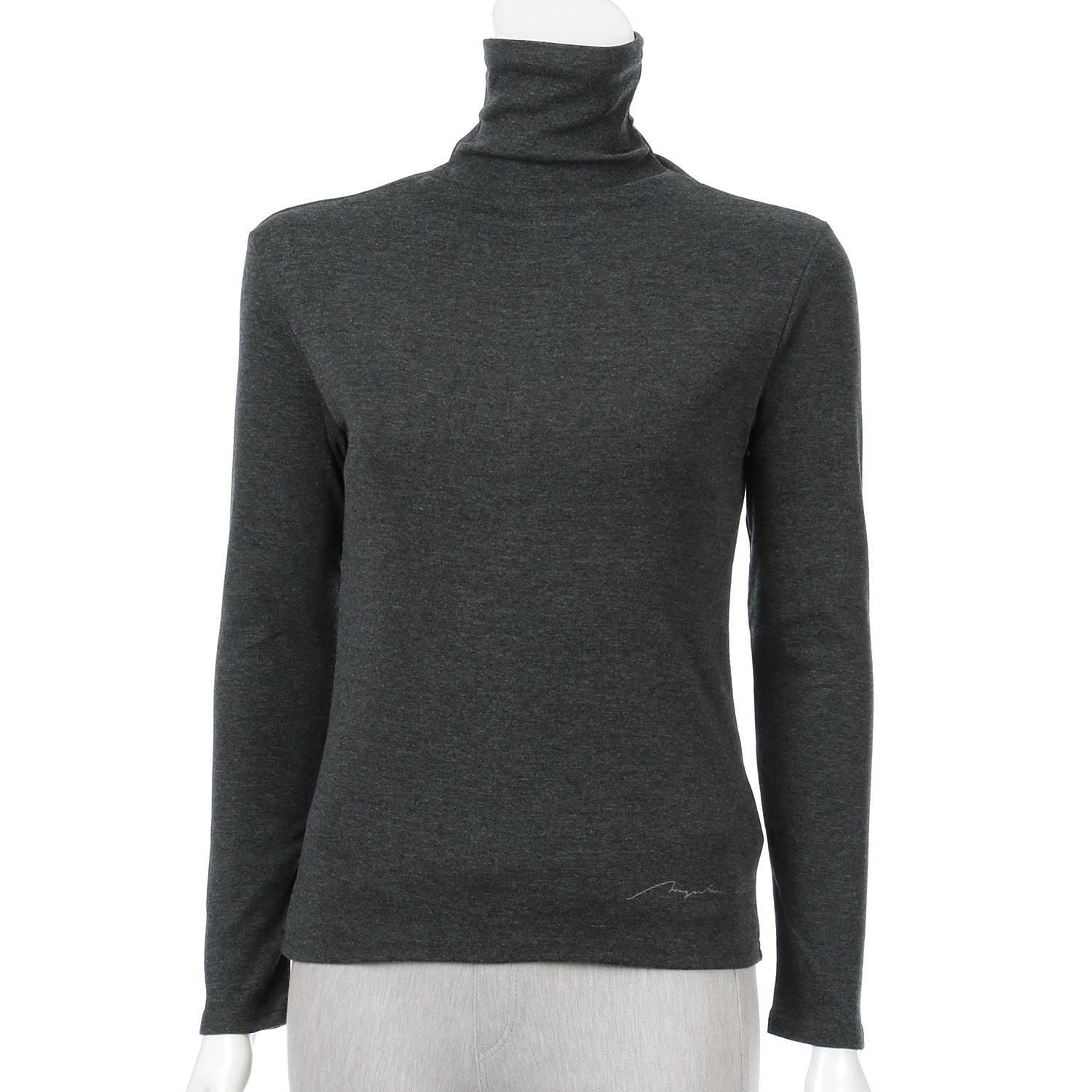 マゼンタ フライス12cmボトルネック長袖 - 画像14