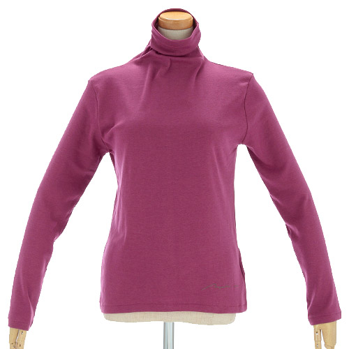 マゼンタ フライス12cmボトルネック長袖 - 画像29