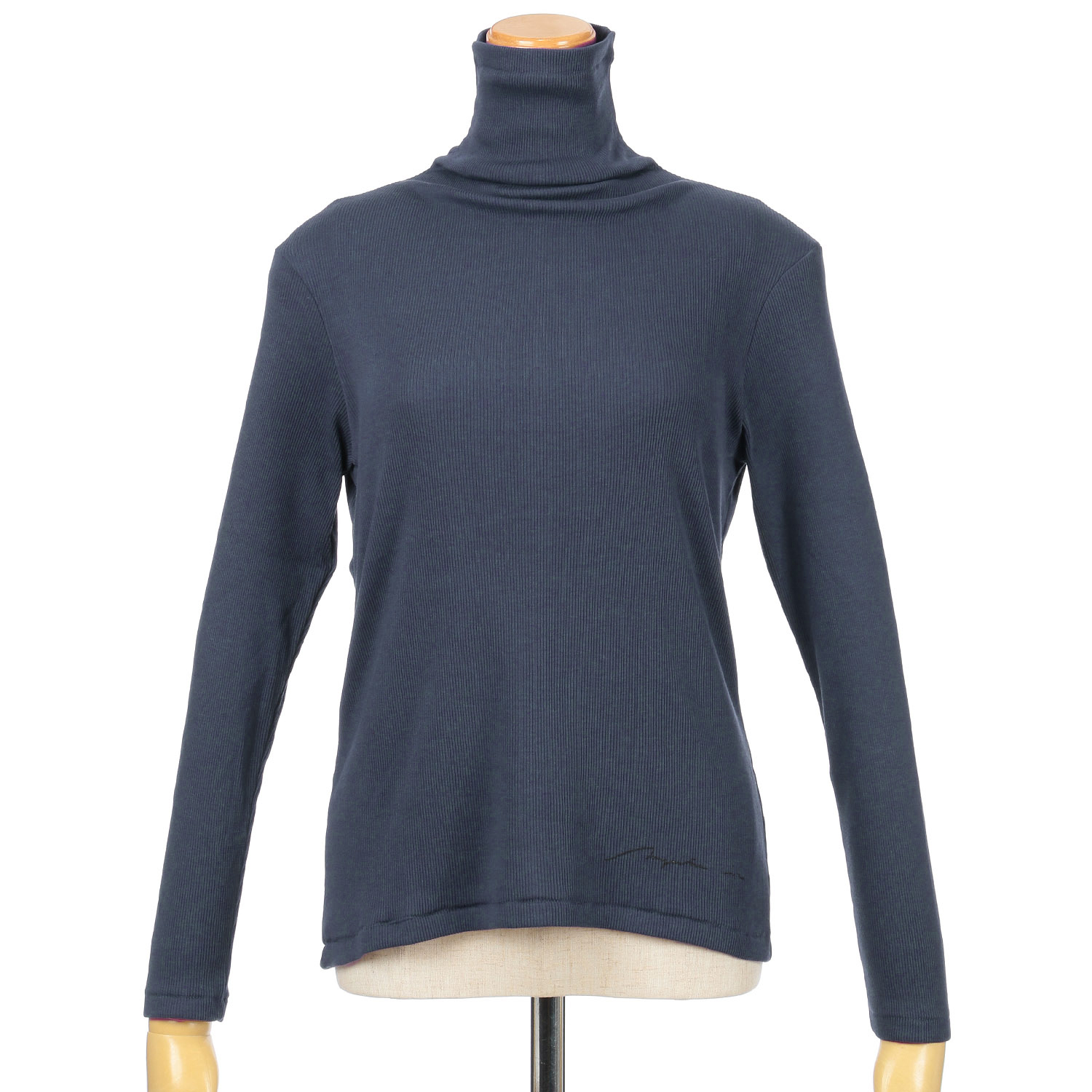 【Insta Live】マゼンタ テレコ12cmボトルネック長袖 - 画像38