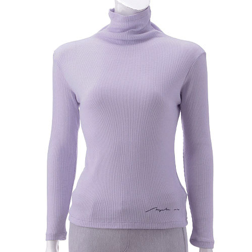 【Insta Live】マゼンタ テレコ12cmボトルネック長袖 - 画像43