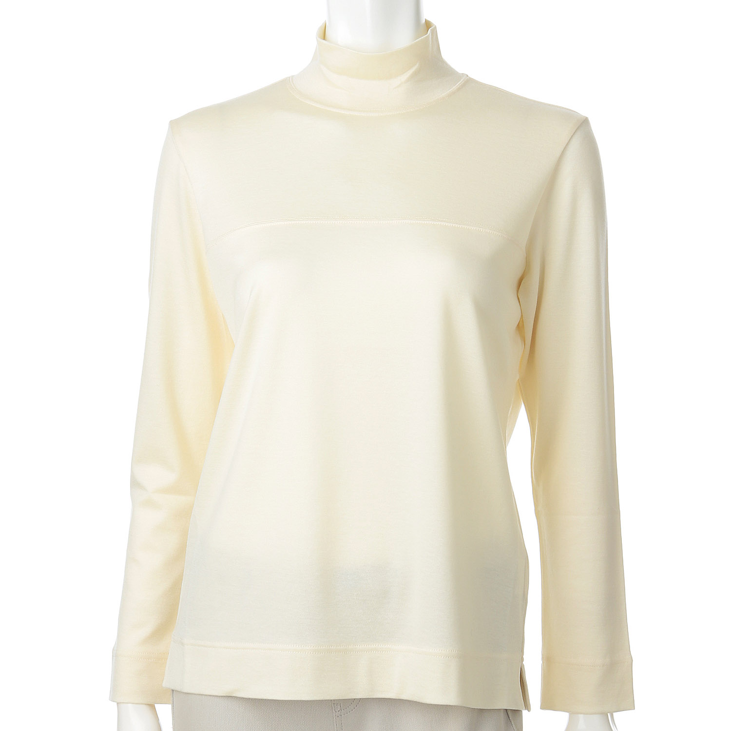 セルロース片袋胸切替ハイネック - 画像4