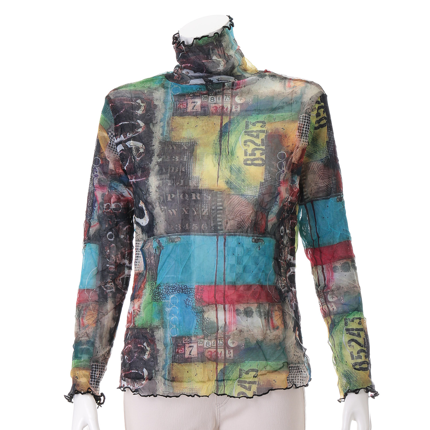 ネットプリントクリンクル リバーシブルカットソー - 画像3