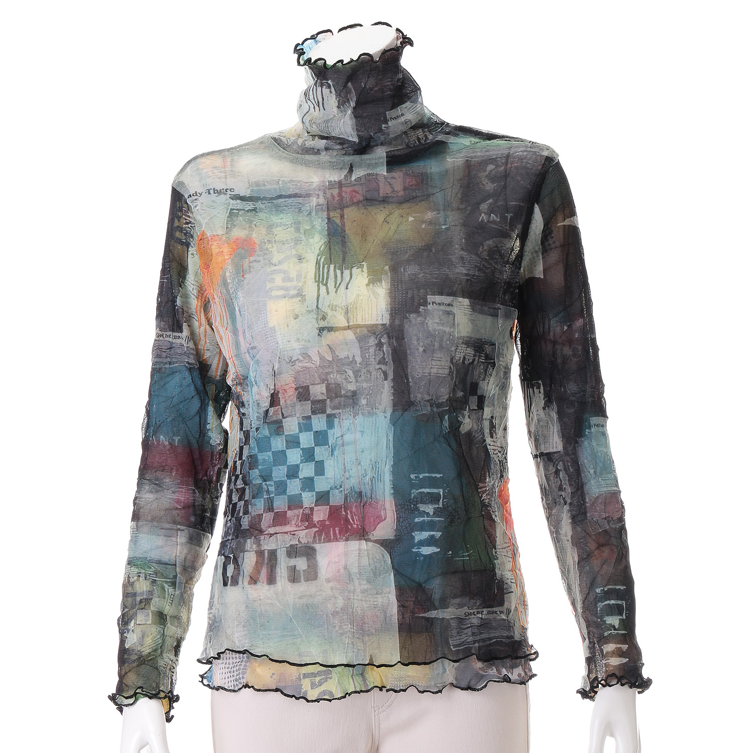 ネットプリントクリンクル リバーシブルカットソー - 画像4