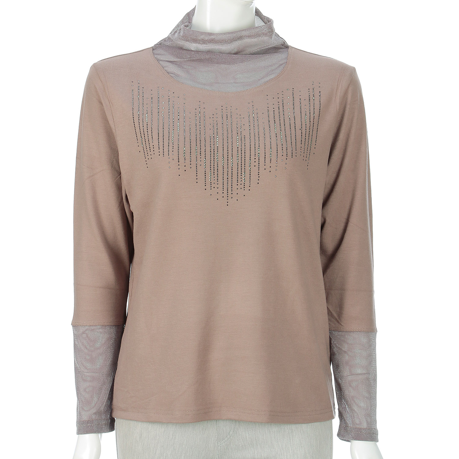 メッシュ切替二次加工プルオーバー - 画像4