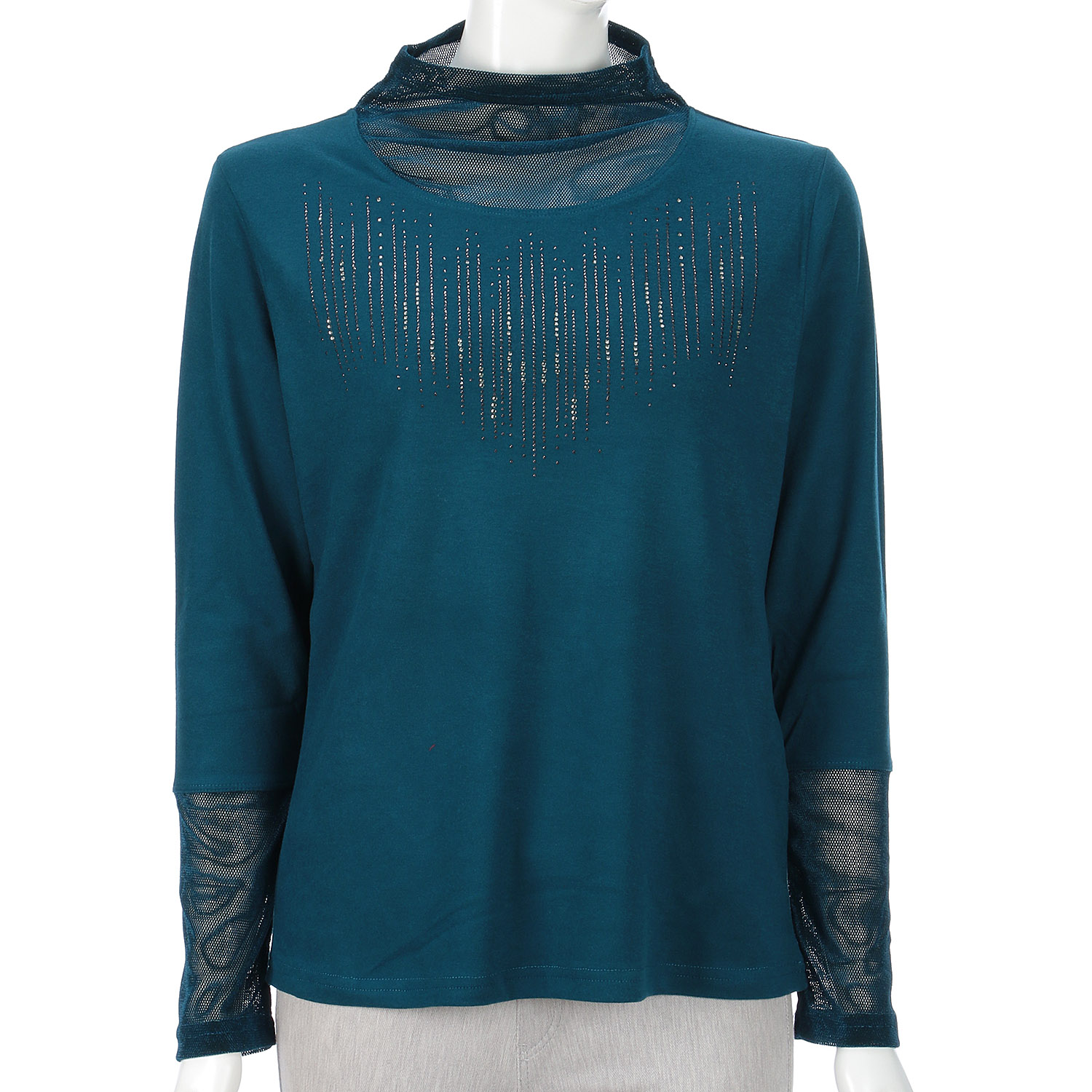 メッシュ切替二次加工プルオーバー - 画像1