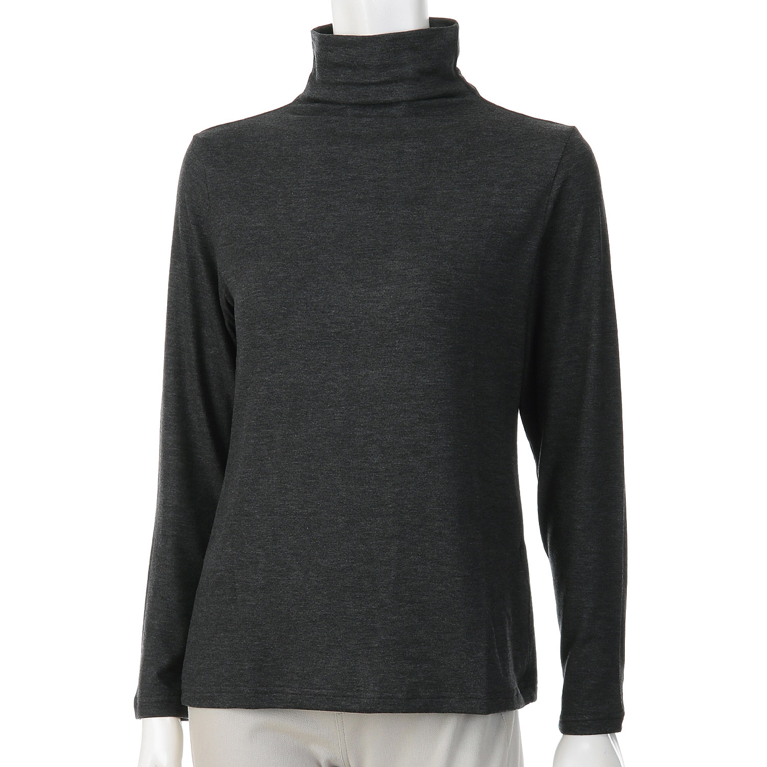 【Insta Live】ミップガーゼ無地ボトルネックカットソー - 画像14