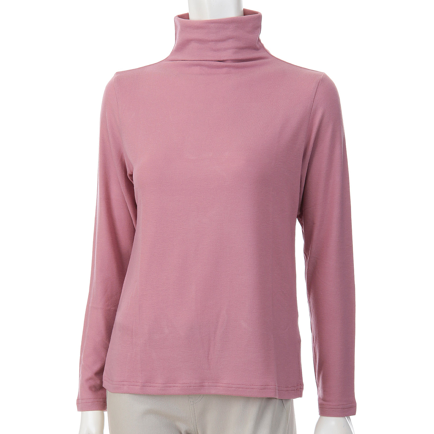 【Insta Live】ミップガーゼ無地ボトルネックカットソー - 画像18