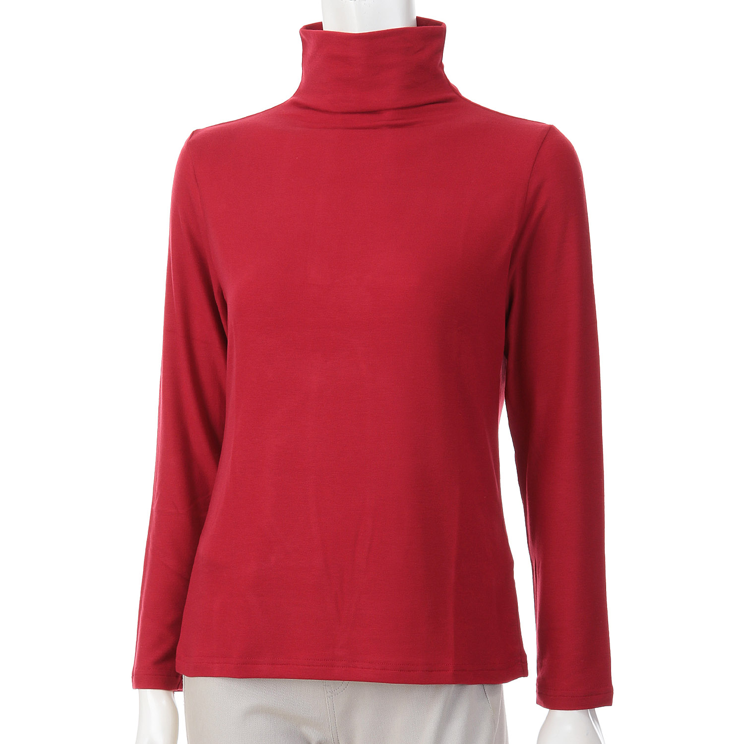 【Insta Live】ミップガーゼ無地ボトルネックカットソー - 画像20