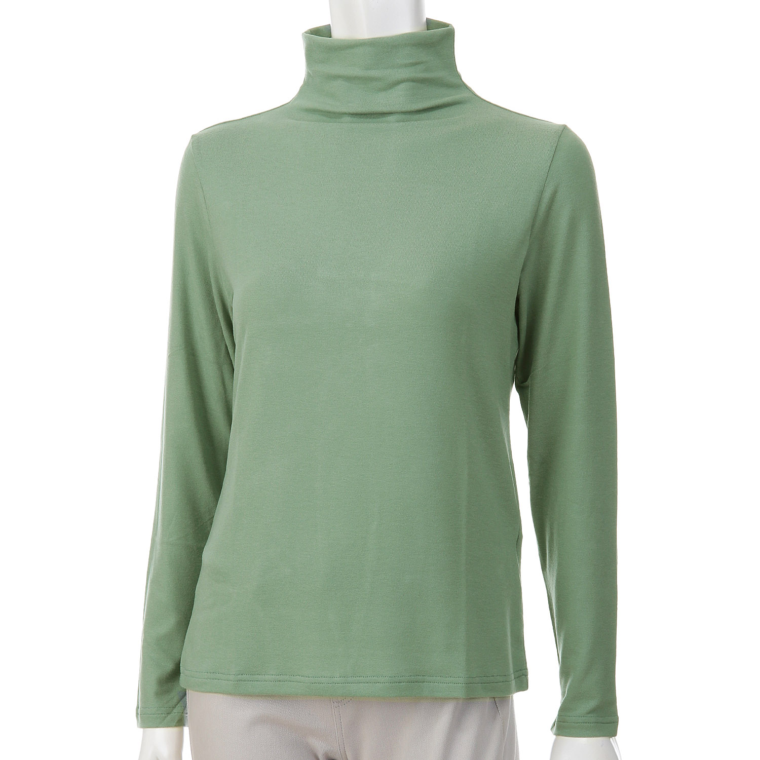 【Insta Live】ミップガーゼ無地ボトルネックカットソー - 画像23