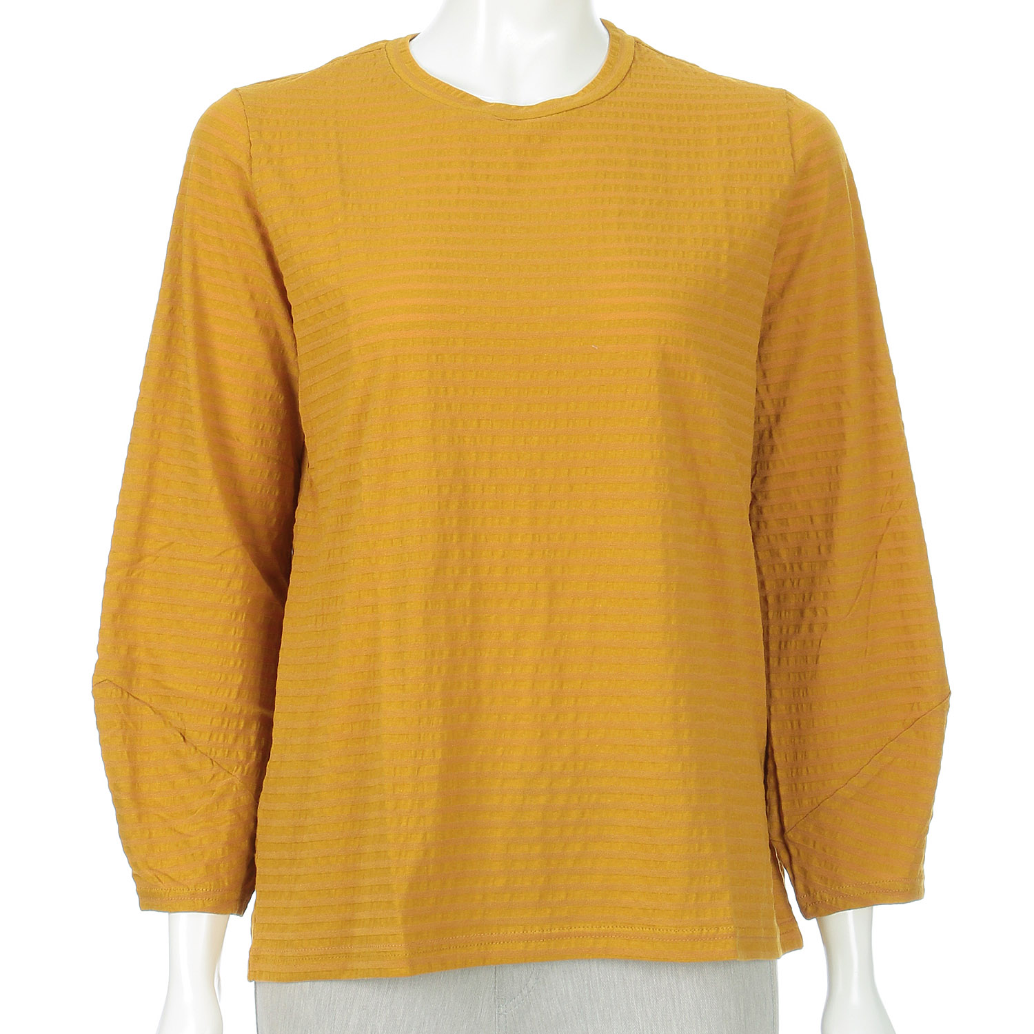 袖切り替え丸首プルオーバー - 画像5