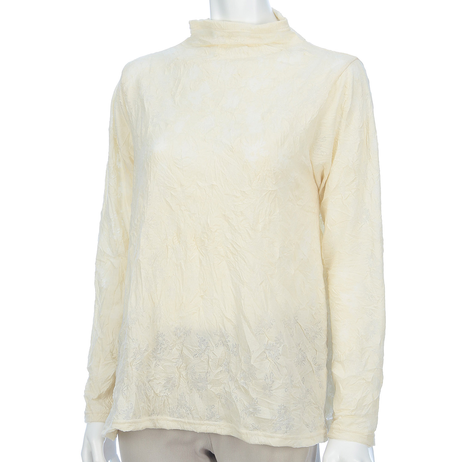 フレアーボトルネックカットソー - 画像4