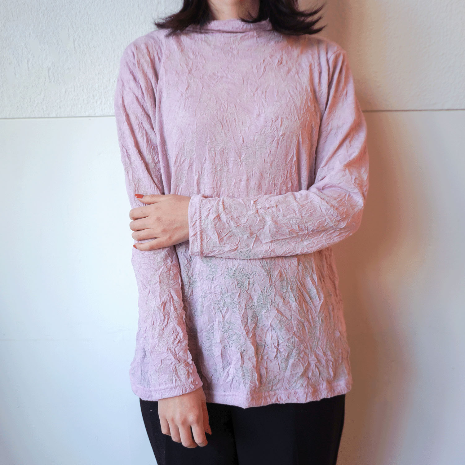 フレアーボトルネックカットソー