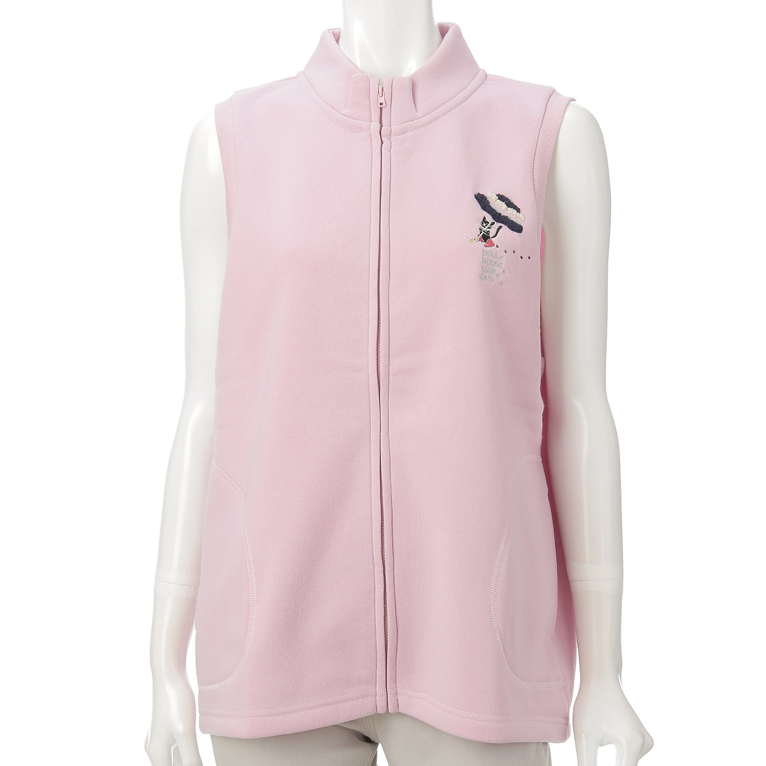 DDCLUB 裏起毛ベスト ネコアンブレラ - 画像2