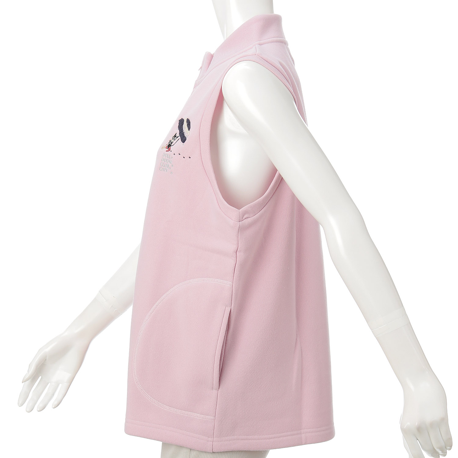 DDCLUB 裏起毛ベスト ネコアンブレラ - 画像3