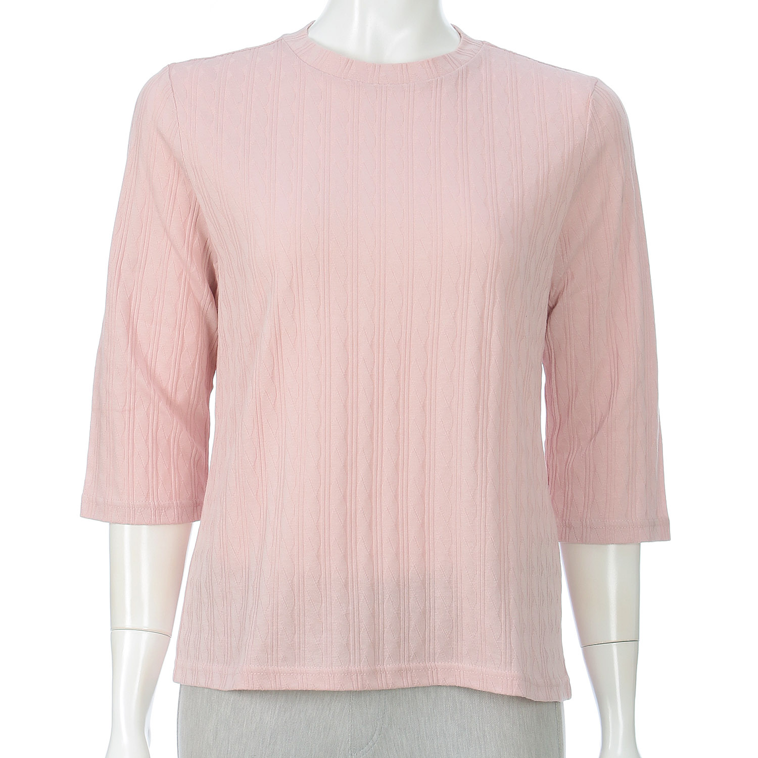 リンクスジャカードケーブル柄カットソー - 画像5