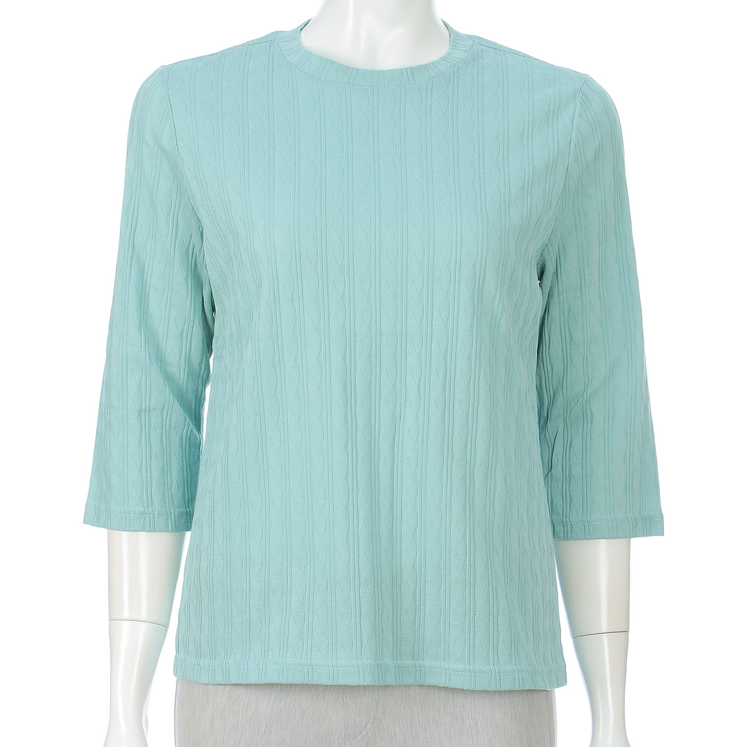 リンクスジャカードケーブル柄カットソー - 画像6