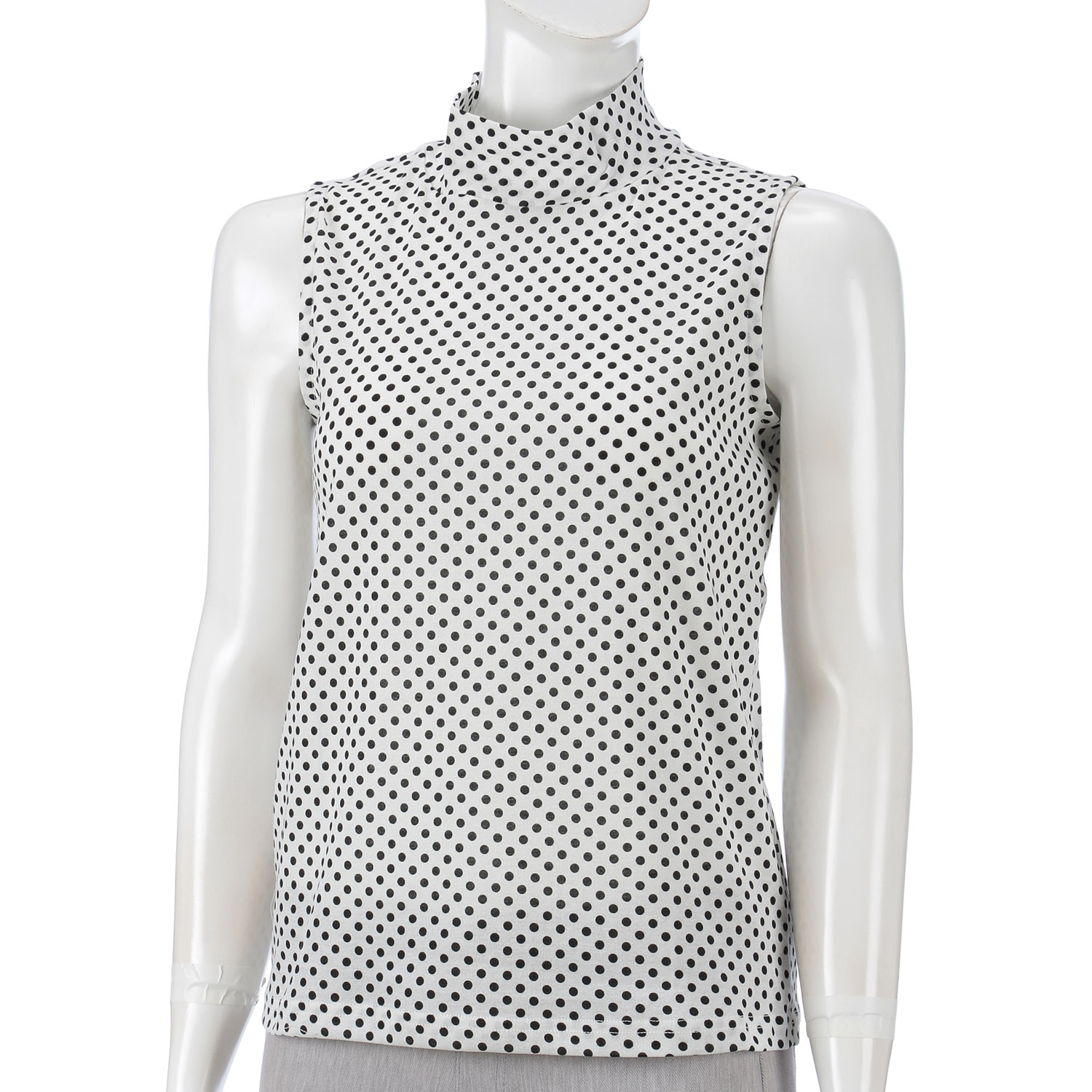 フライスドットノースリーブカットソー - 画像2