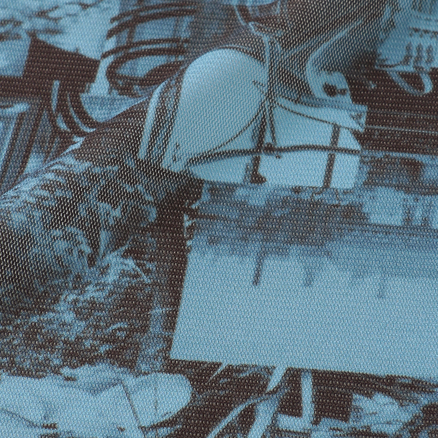 メッシュフォトプリントボトルネックカットソー - 画像6