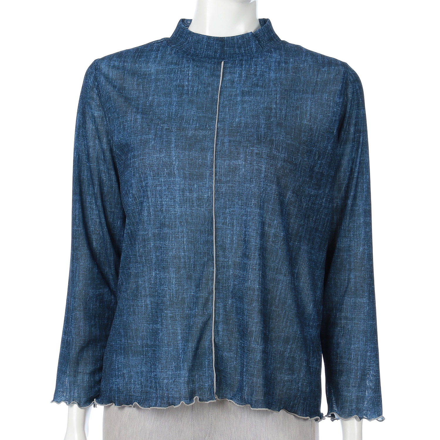 メッシュデニムプリントチビハイカットソー - 画像6