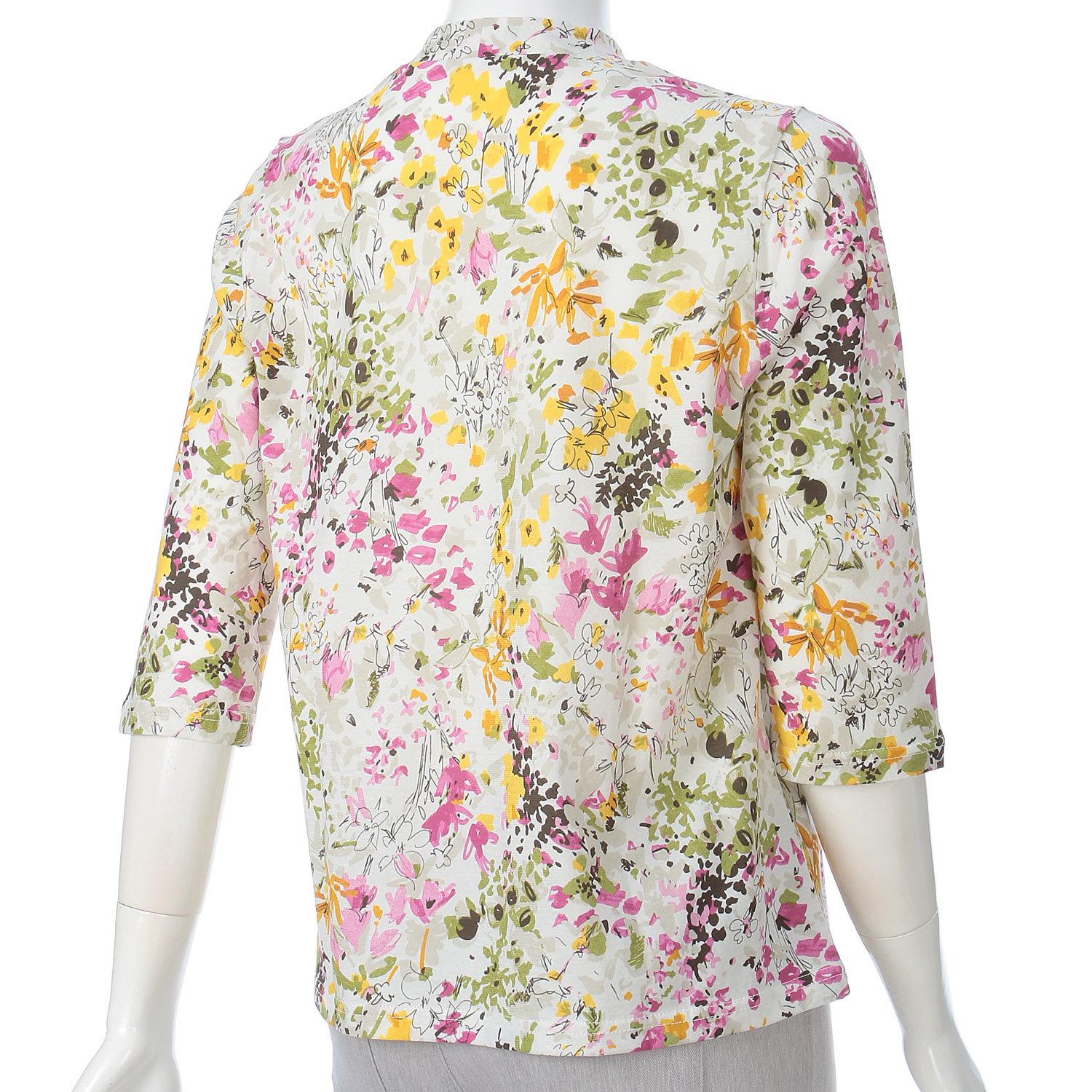 チビハイプリント七分袖カットソー - 画像2