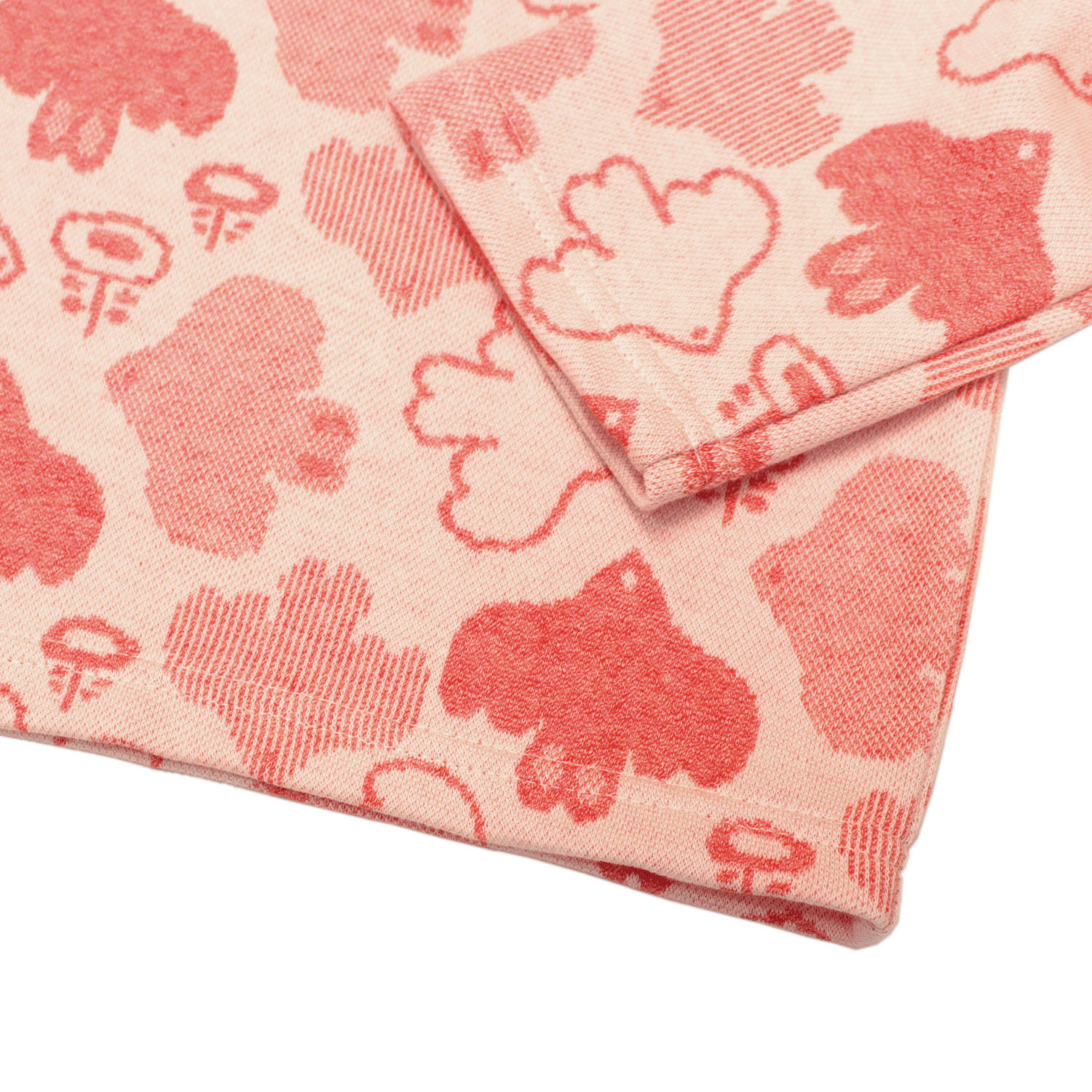 T’BIS STUDIO 長袖バード柄ダブルジャカード起毛ハイネックカットソー - 画像7