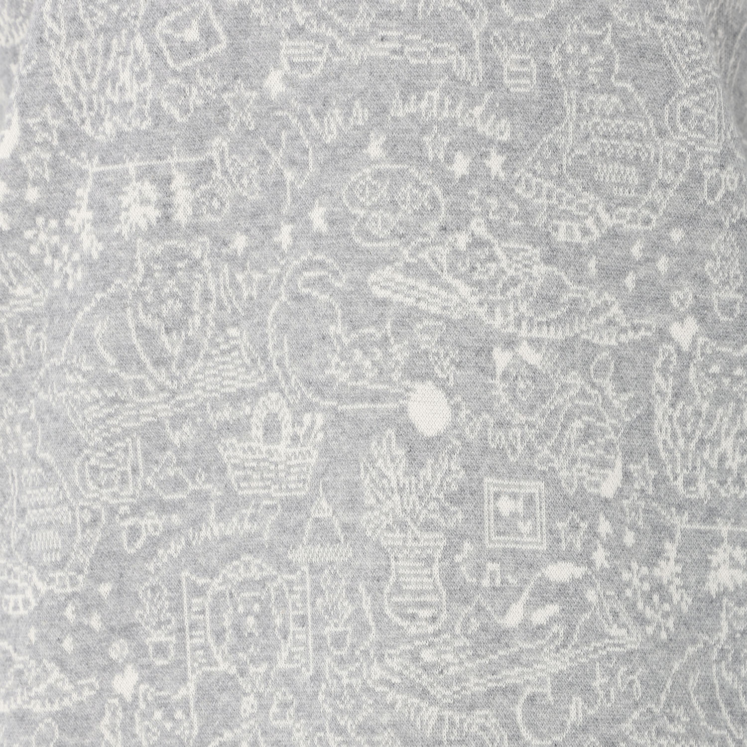 T’BIS STUDIO 長袖ネコ柄ダブルジャカード起毛ハイネックカットソー - 画像4