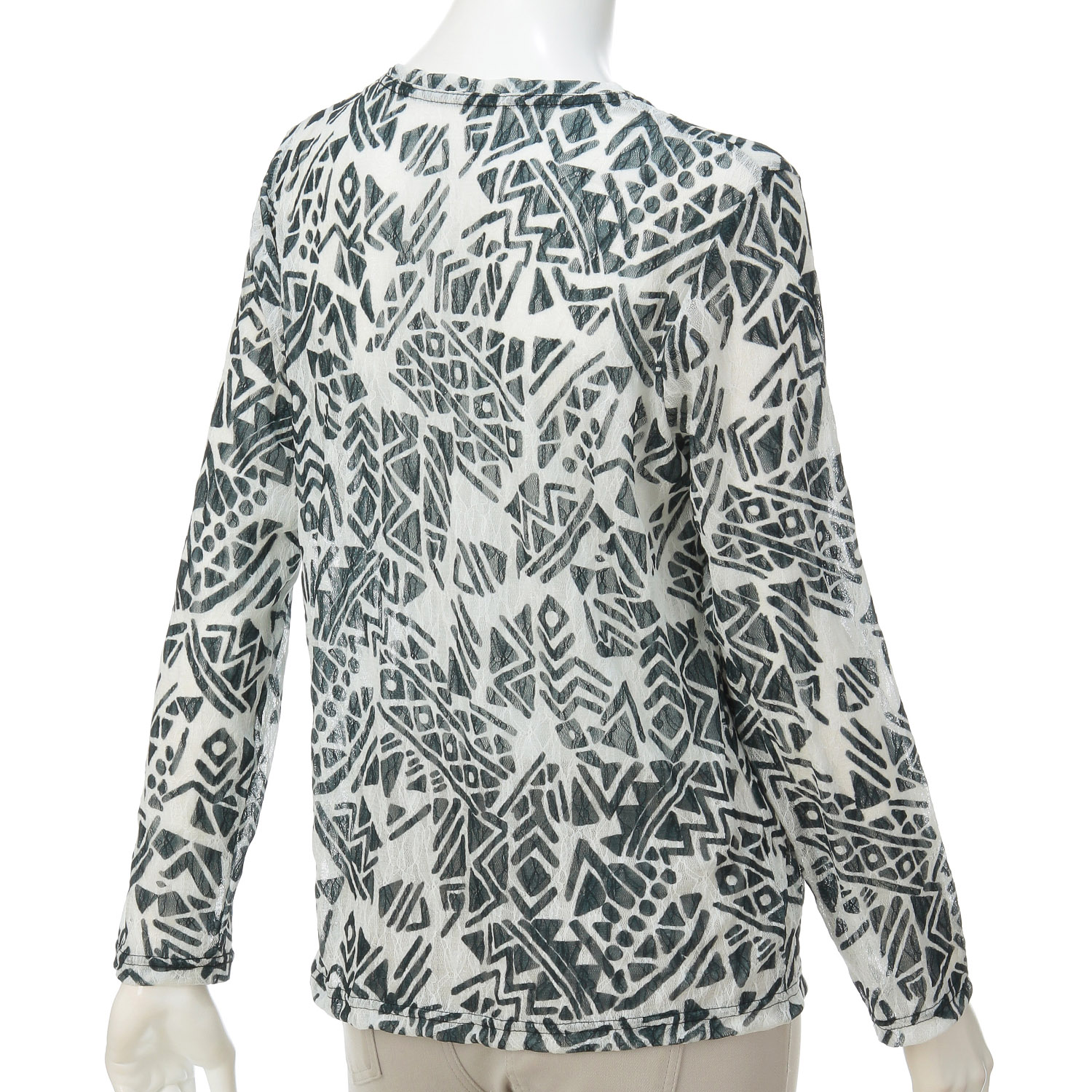 レースプリントプルオーバー - 画像4