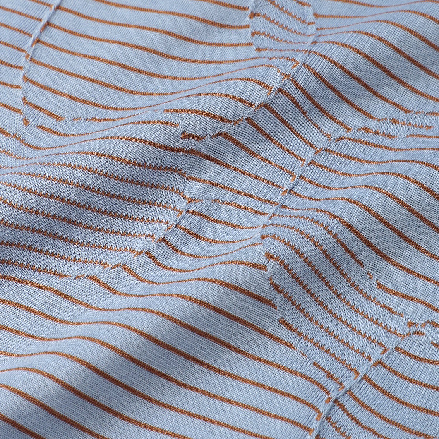 細ボーダータックジャカードチビハイネック7分袖 - 画像7