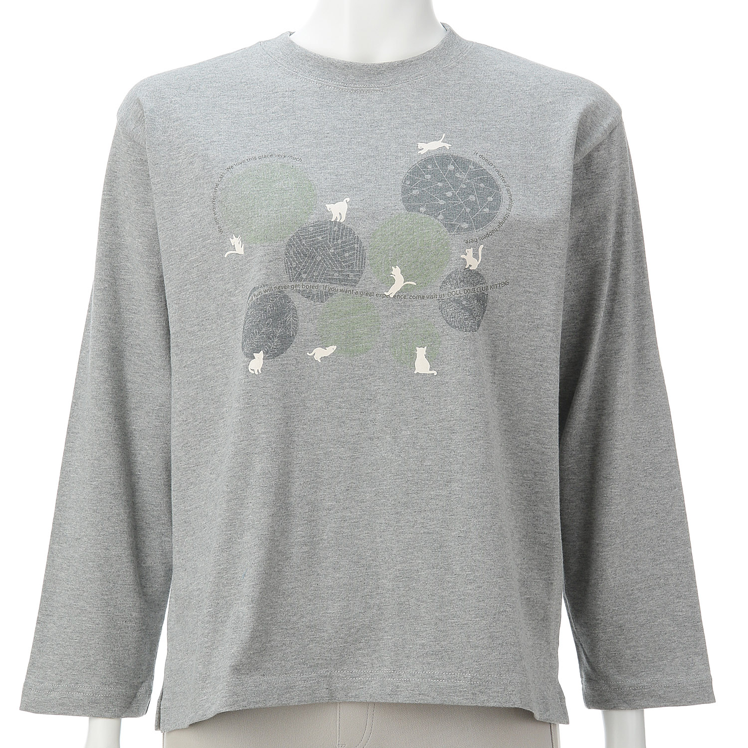 DDCLUB 長袖T ネコシルエット - 画像1