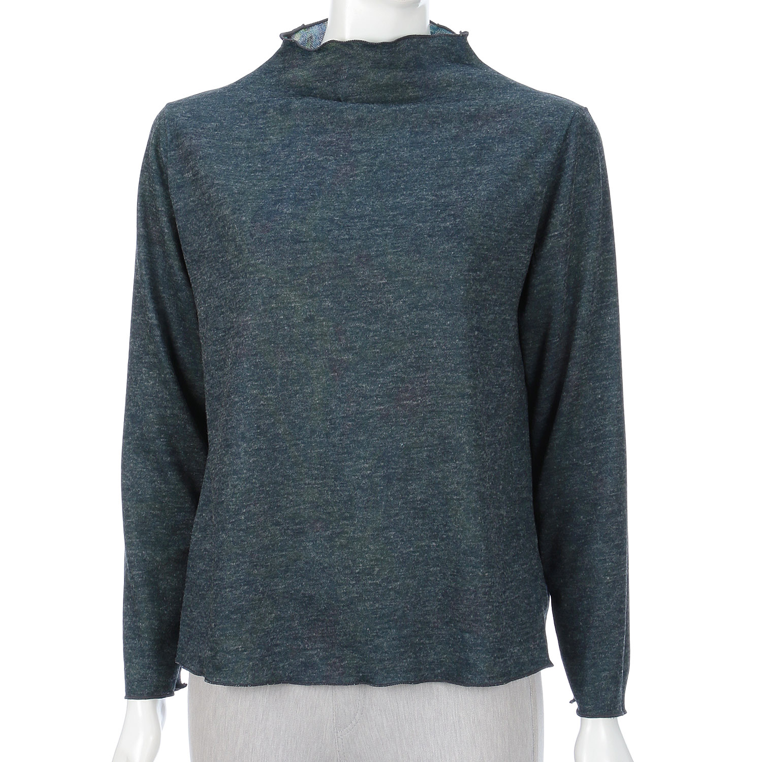 リバーシブルボトルネックプリントプルオーバー - 画像4