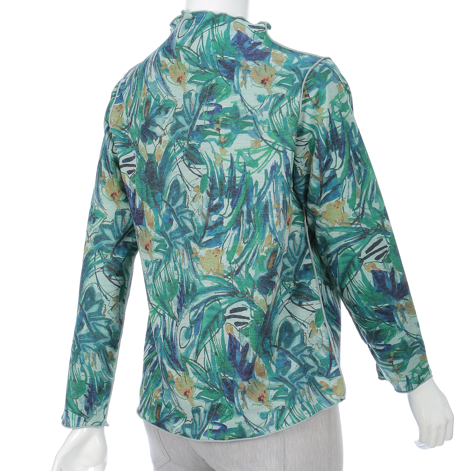 リバーシブルボトルネックプリントプルオーバー - 画像8