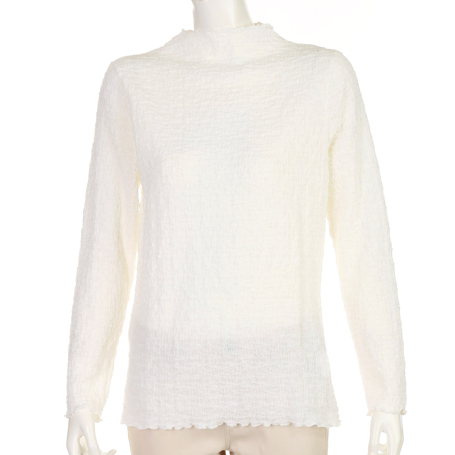 レーシーメロウボトルネックカットソー - 画像2