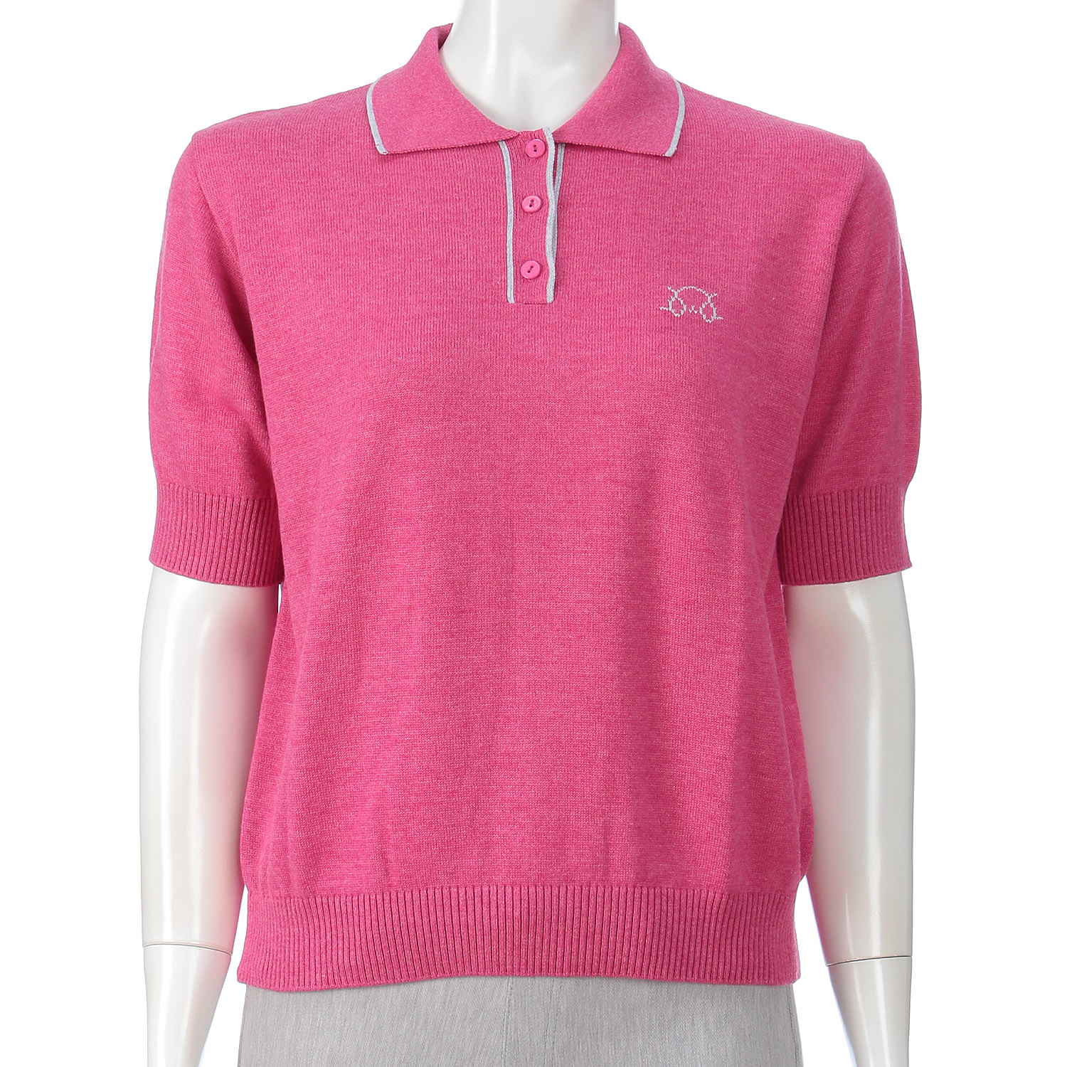 T’BIS STUDIO イヌワンポイント半袖サマーニットポロシャツ - 画像12