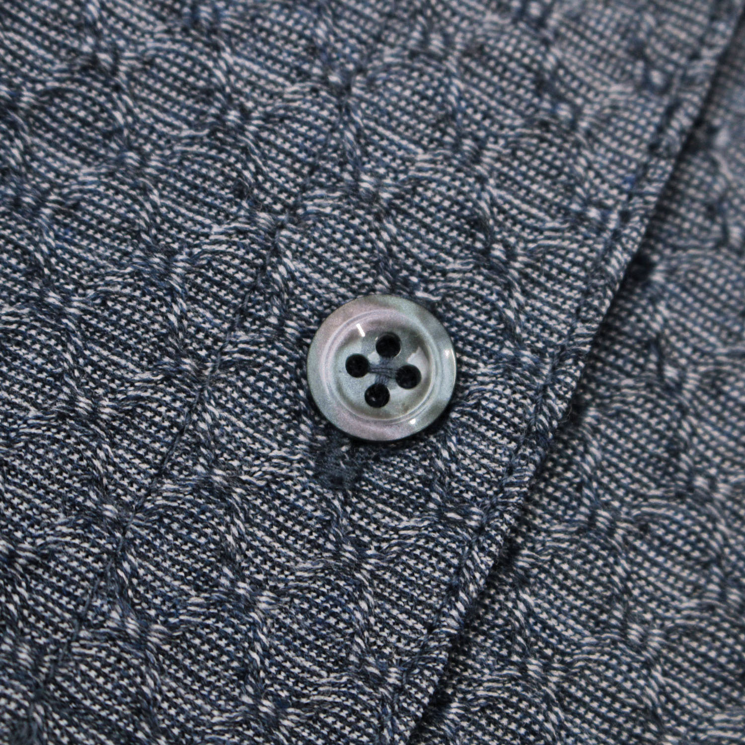 T’BIS STUDIO 網柄ジャカード七分袖ポロシャツ - 画像12