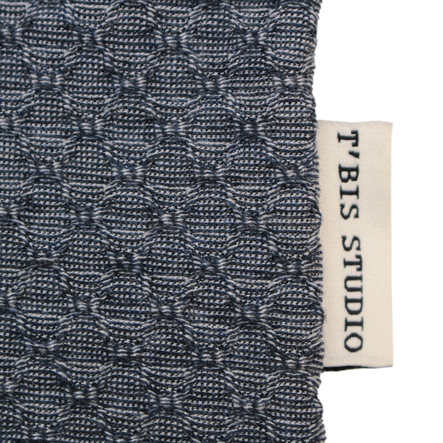 T’BIS STUDIO 網柄ジャカード七分袖ポロシャツ - 画像13