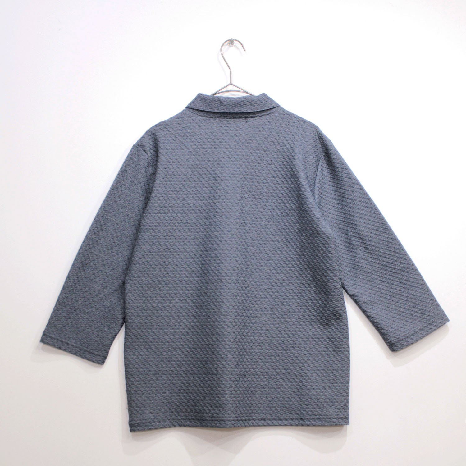 T’BIS STUDIO 網柄ジャカード七分袖ポロシャツ - 画像15