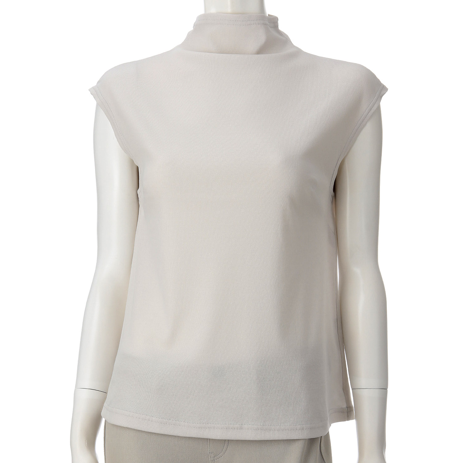 マチ付きボトルネックタンクトップ - 画像3