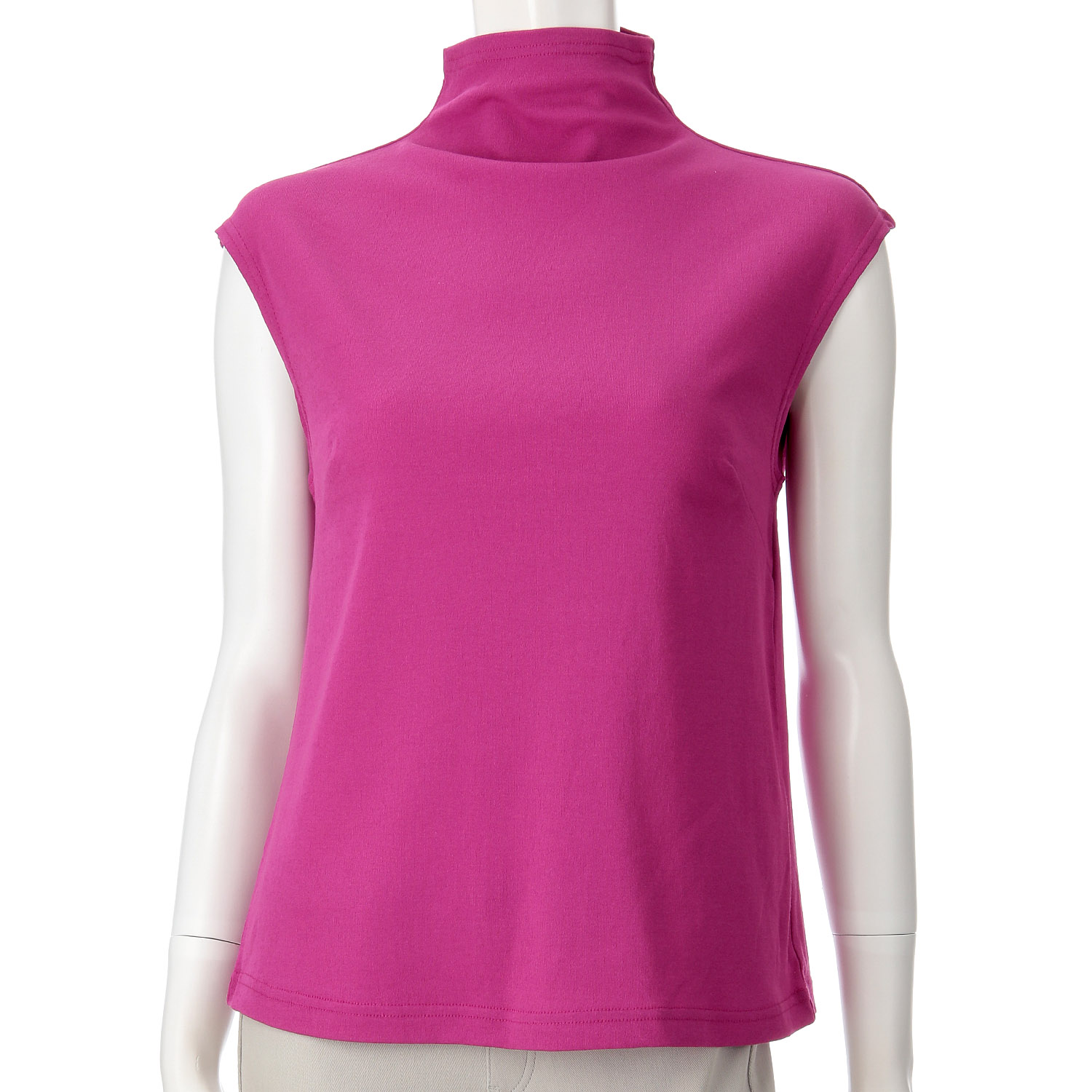 マチ付きボトルネックタンクトップ - 画像4