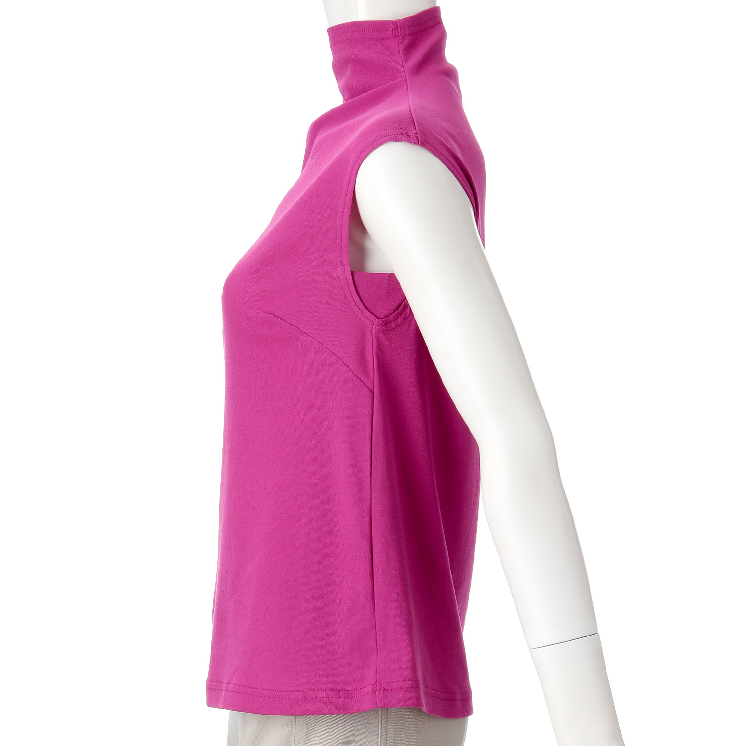 マチ付きボトルネックタンクトップ - 画像5