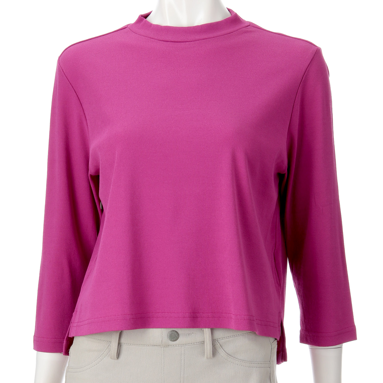 モックネックショート丈プルオーバー - 画像4