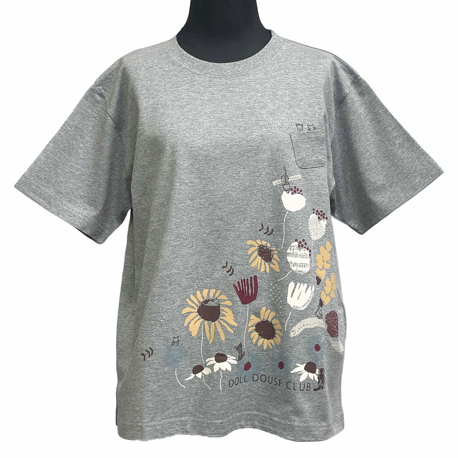 DDCLUB プリントT ネコFLOWER - 画像3