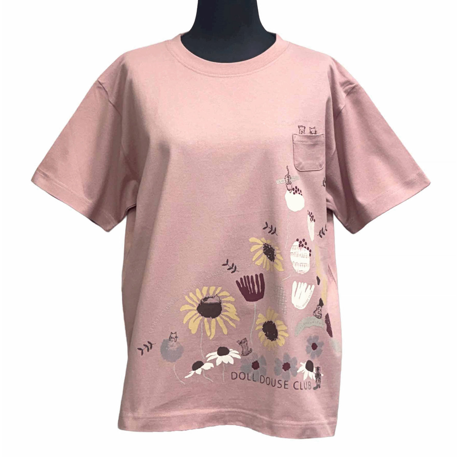 DDCLUB プリントT ネコFLOWER - 画像4