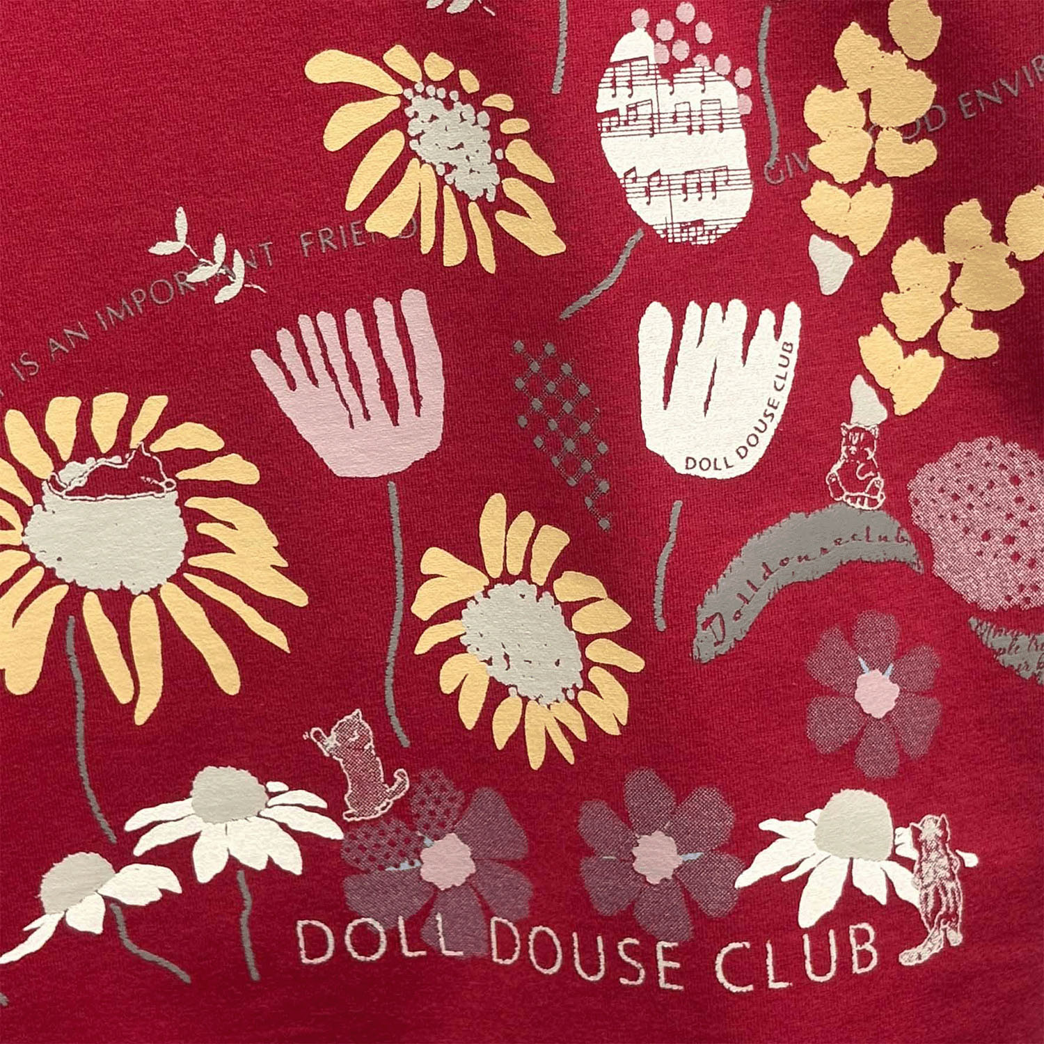 DDCLUB プリントT ネコFLOWER - 画像8