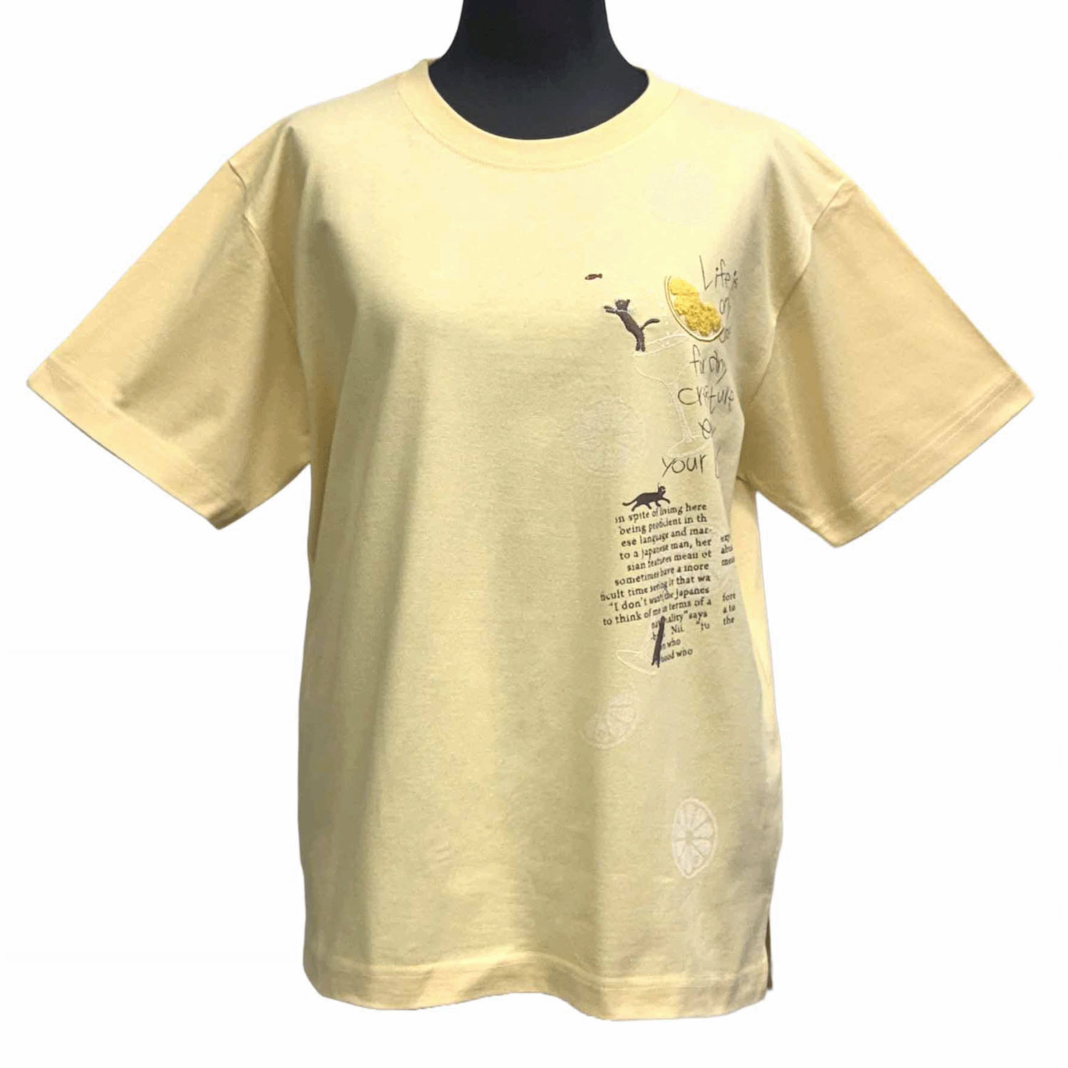 DDCLUB プリントT ネコレモン - 画像1