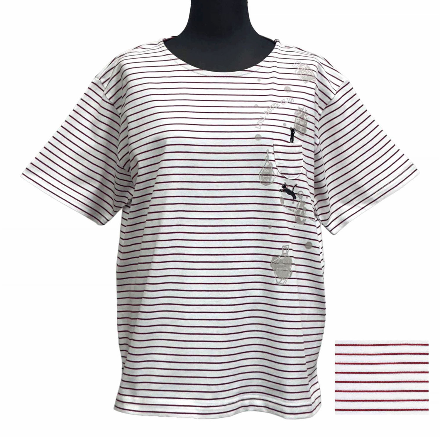 DDCLUB ボーダーT ネコ香水 - 画像3