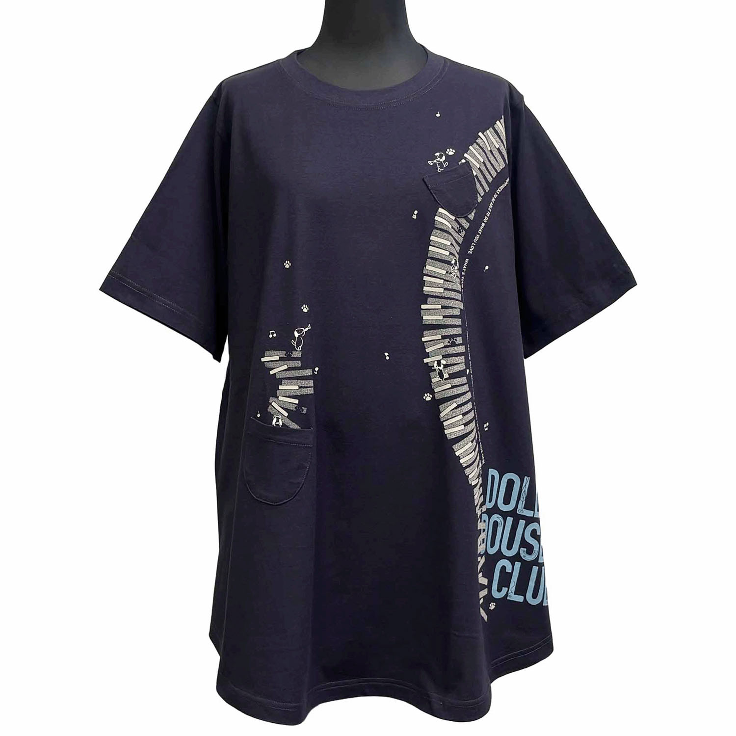 DDCLUB AラインT クレヨン犬ピアノ - 画像9