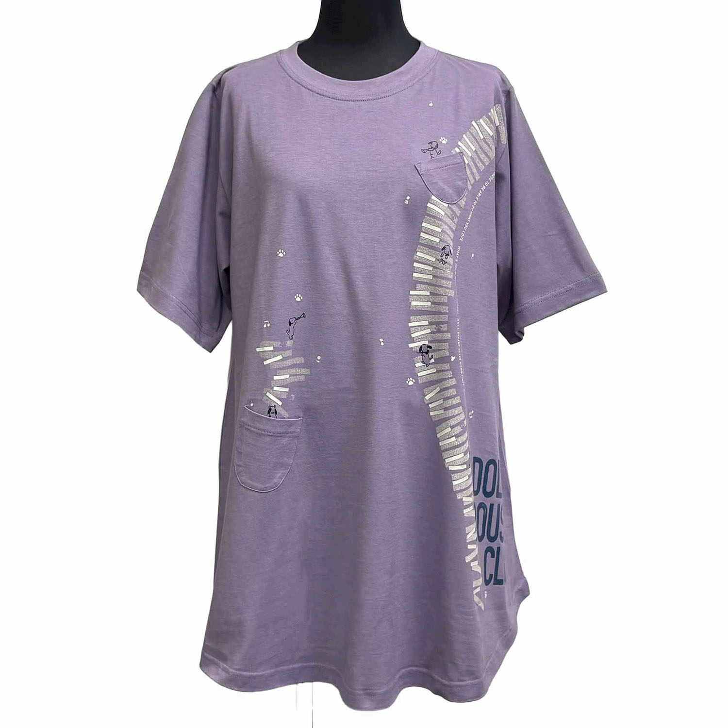 DDCLUB AラインT クレヨン犬ピアノ - 画像10